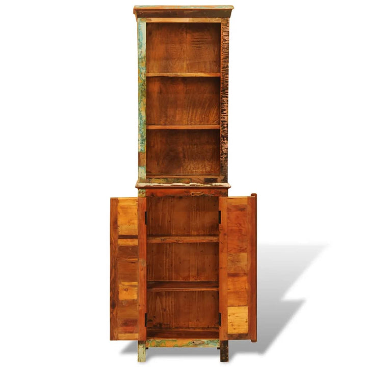 Bibliothèque Bois Massif De Récupération Vintage