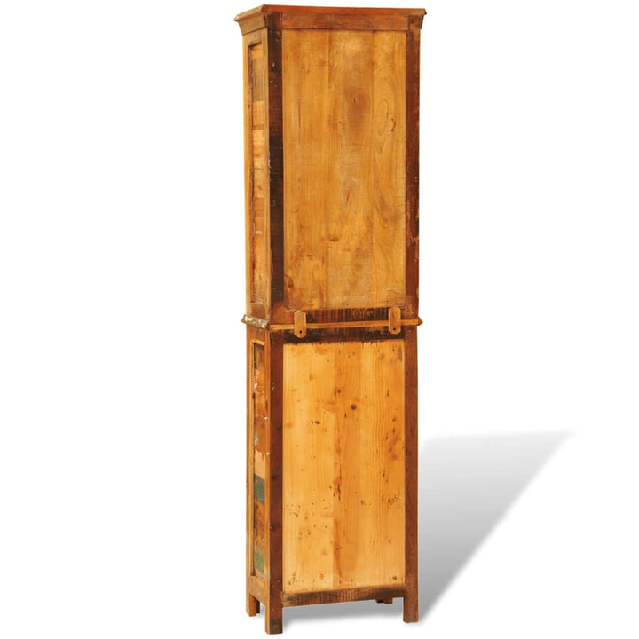 Bibliothèque Bois Massif De Récupération Vintage