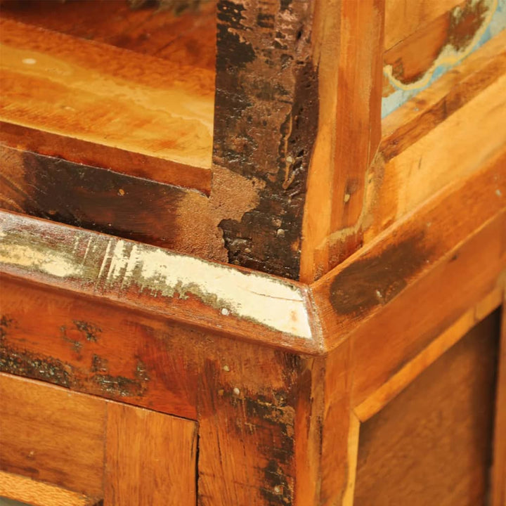 Bibliothèque Bois Massif De Récupération Vintage