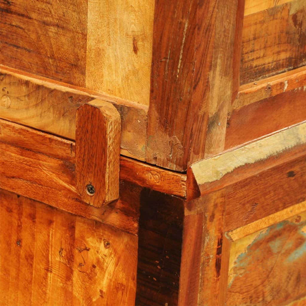 Bibliothèque Bois Massif De Récupération Vintage