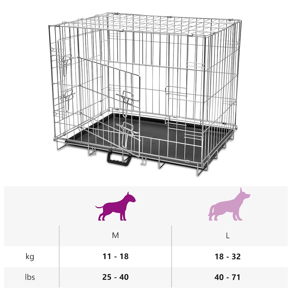 Cage Étallique Et Pliable Pour Chiens