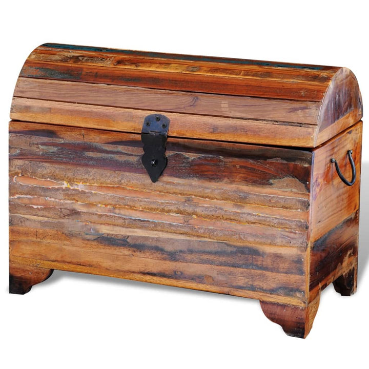 Coffre De Rangement Bois De Récupération Massif