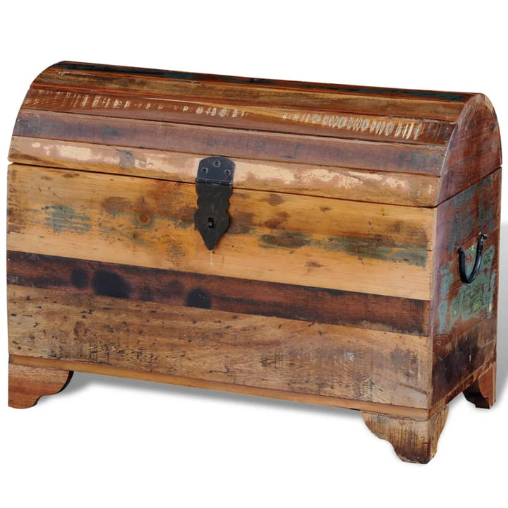Coffre De Rangement Bois De Récupération Massif