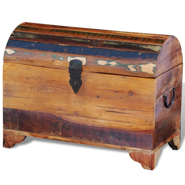 Coffre De Rangement Bois De Récupération Massif