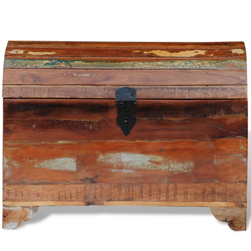 Coffre De Rangement Bois De Récupération Massif
