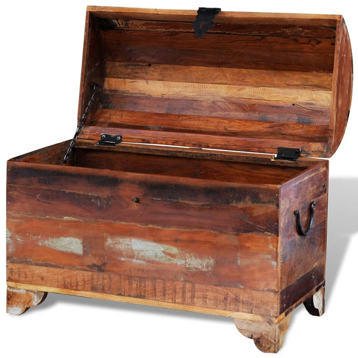 Coffre De Rangement Bois De Récupération Massif