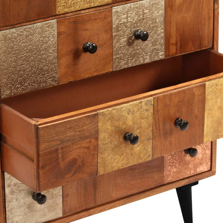 Commode À Tiroirs Bois D'acacia Massif