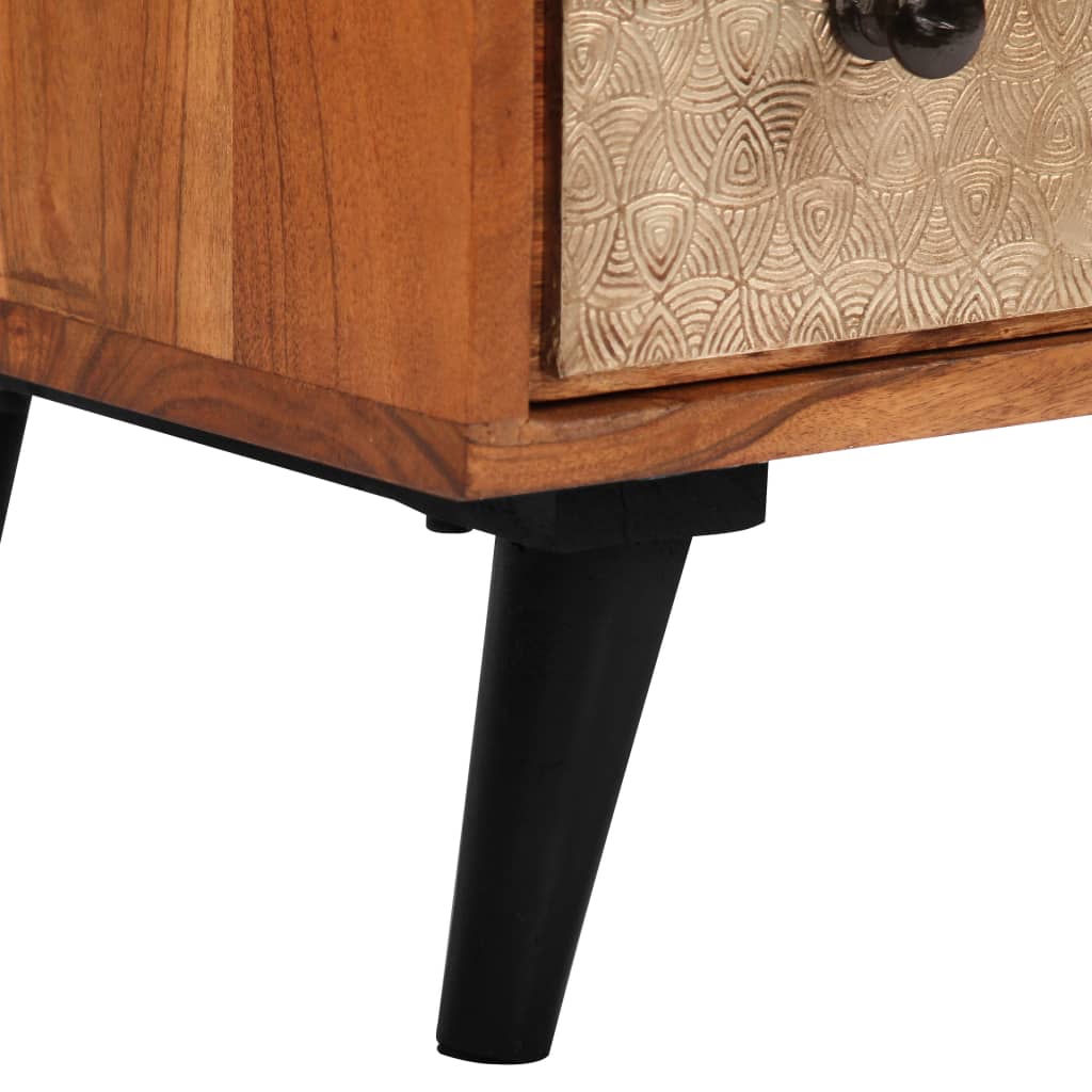 Commode À Tiroirs Bois D'acacia Massif