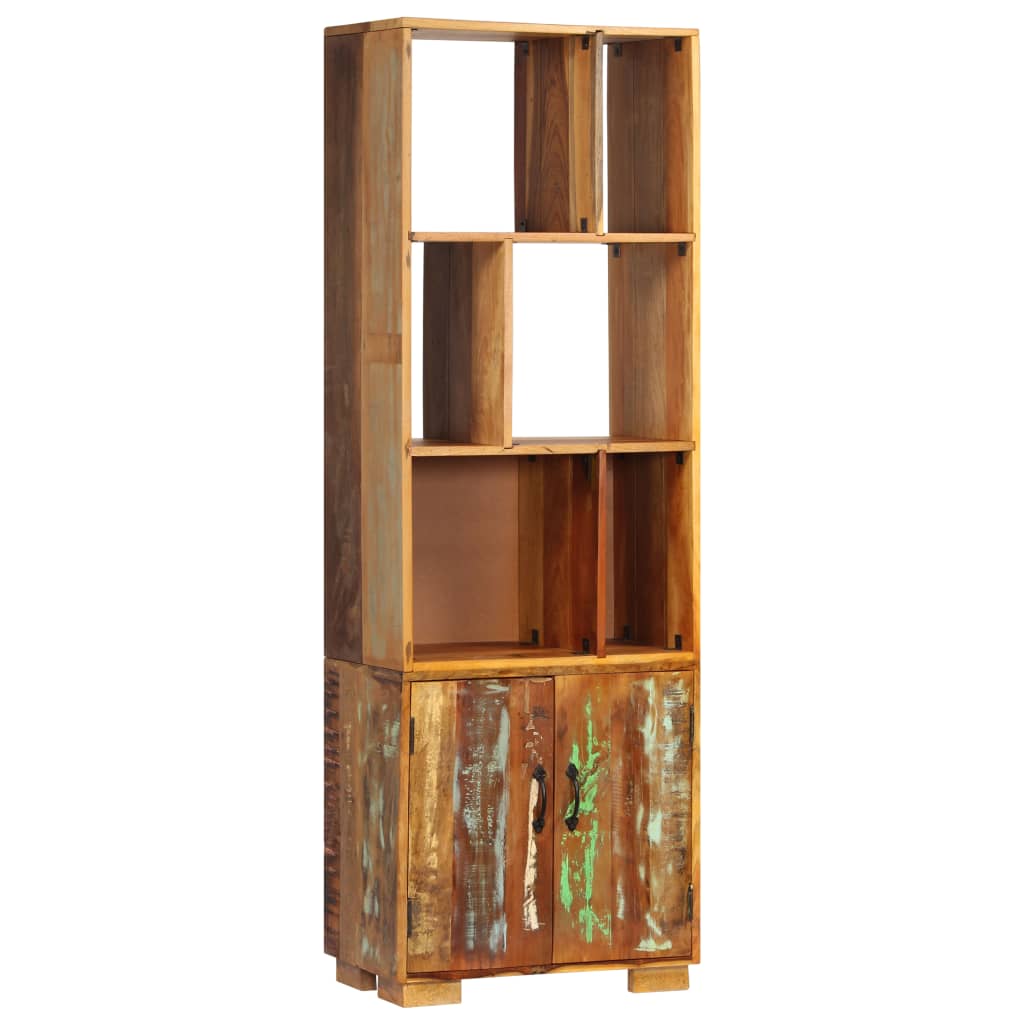 Bibliothèque 60X35X180 Cm Bois De Manguier Solide