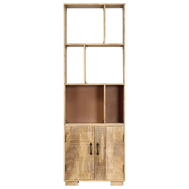 Bibliothèque 60X35X180 Cm Bois De Manguier Solide
