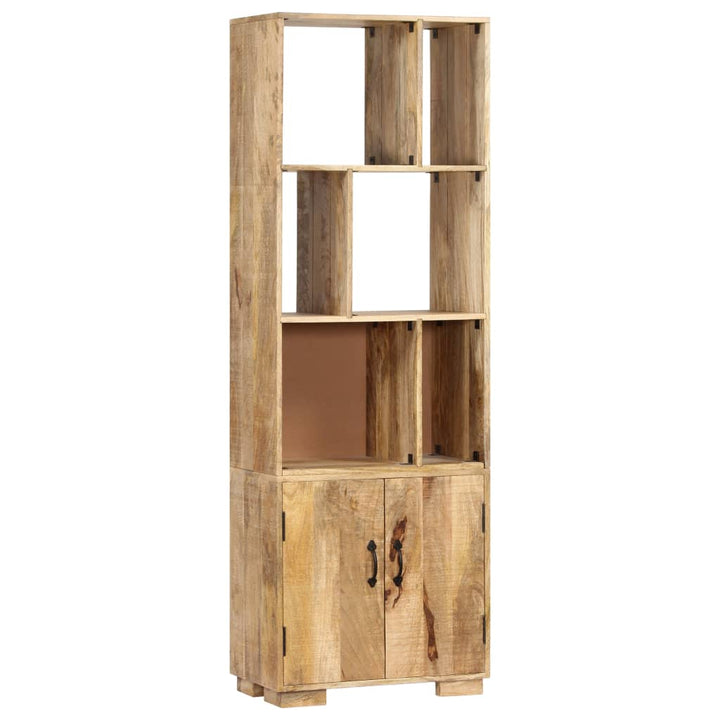 Bibliothèque 60X35X180 Cm Bois De Manguier Solide