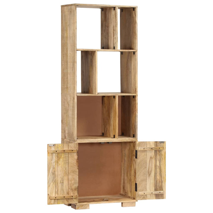 Bibliothèque 60X35X180 Cm Bois De Manguier Solide