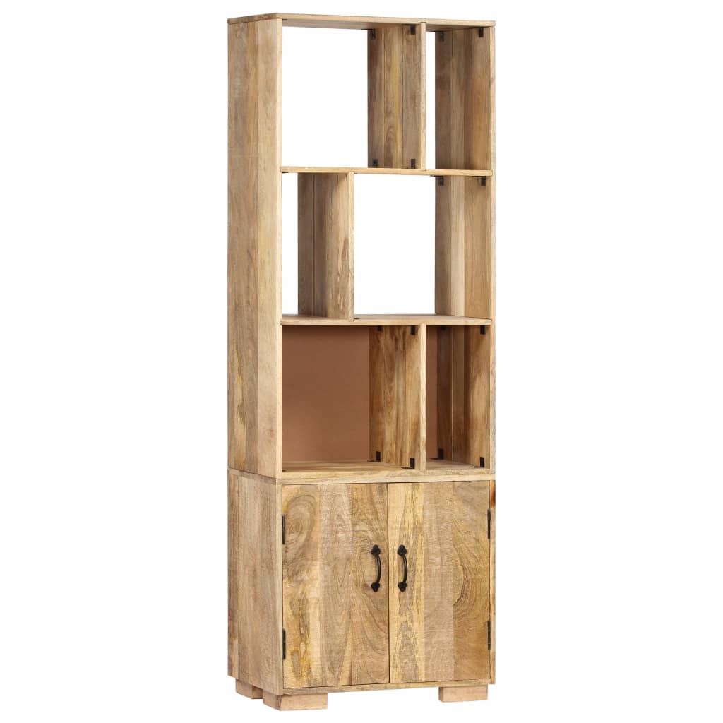 Bibliothèque 60X35X180 Cm Bois De Manguier Solide