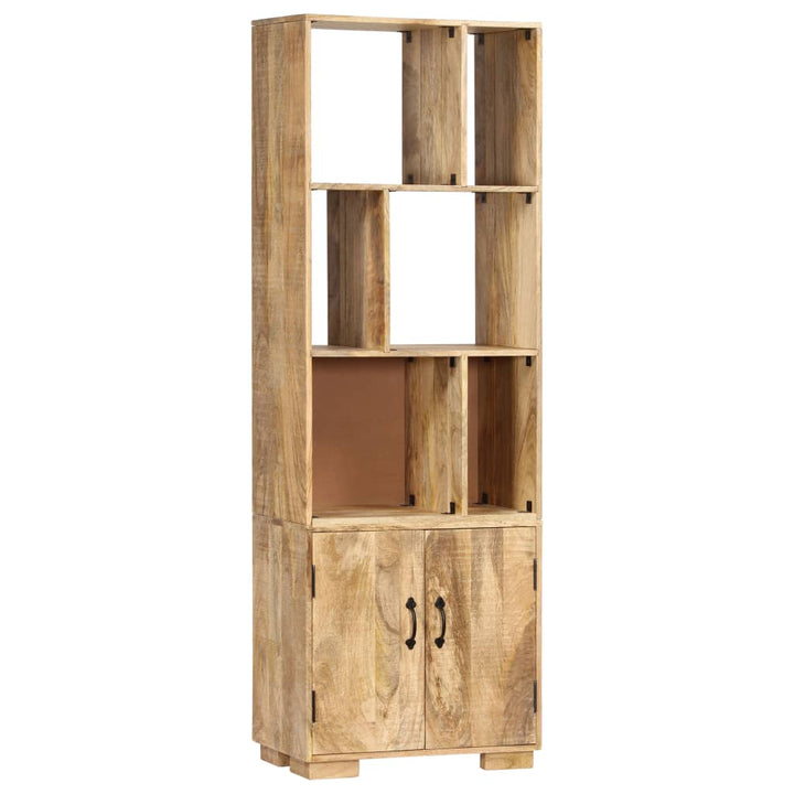Bibliothèque 60X35X180 Cm Bois De Manguier Solide