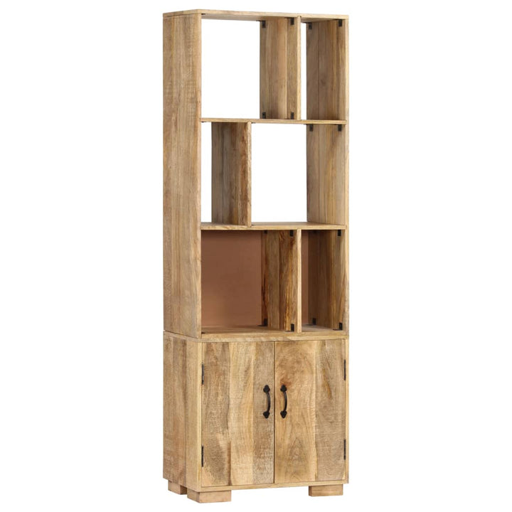 Bibliothèque 60X35X180 Cm Bois De Manguier Solide