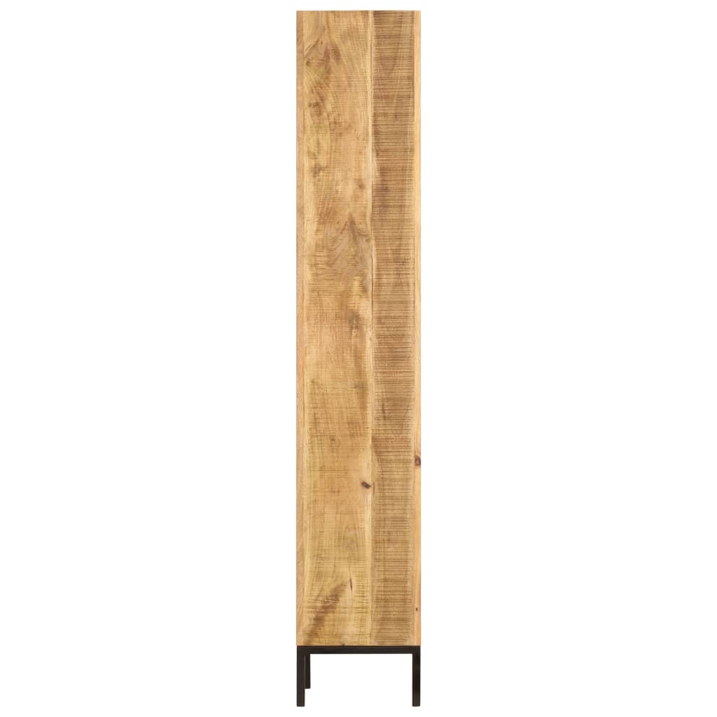 Bibliothèque 40X30X175 Cm Bois De Manguier Solide