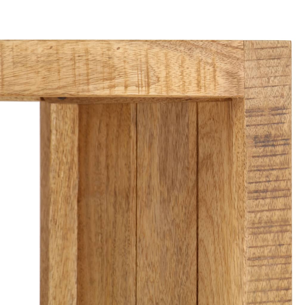 Bibliothèque 40X30X175 Cm Bois De Manguier Solide