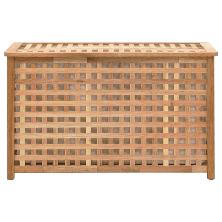 Coffre De Blanchisserie 77,5X37,5X46,5 Cm Bois Massif De Noyer