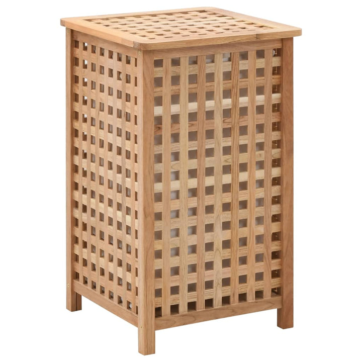 Coffre De Blanchisserie 77,5X37,5X46,5 Cm Bois Massif De Noyer
