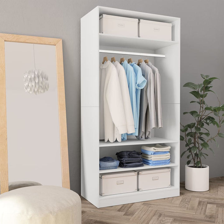 Garde-Robe Bois D'ingénierie Blanc