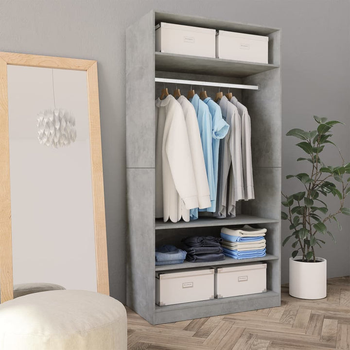 Garde-Robe Aggloméré Gris Béton