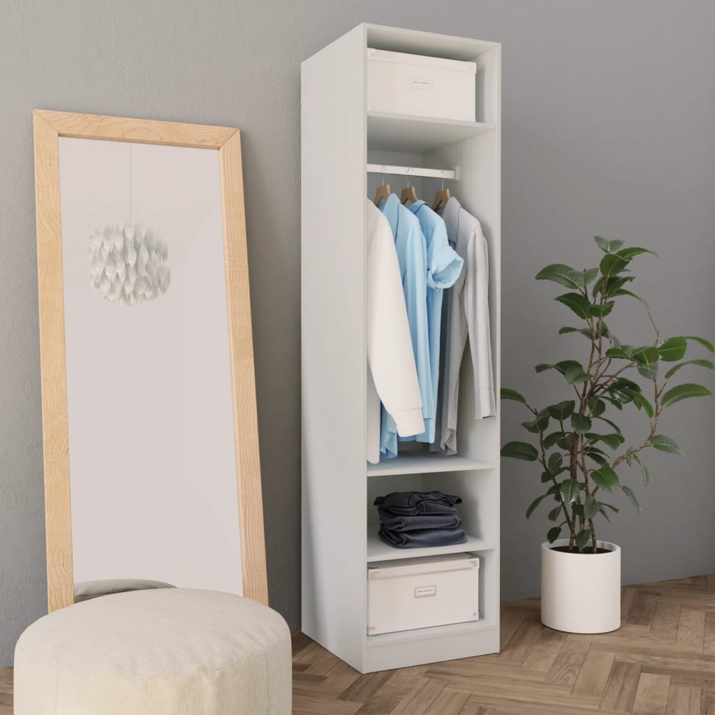 Garde-Robe Bois D'ingénierie Blanc