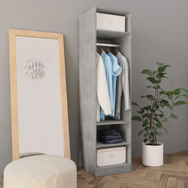 Garde-Robe Aggloméré Gris Béton