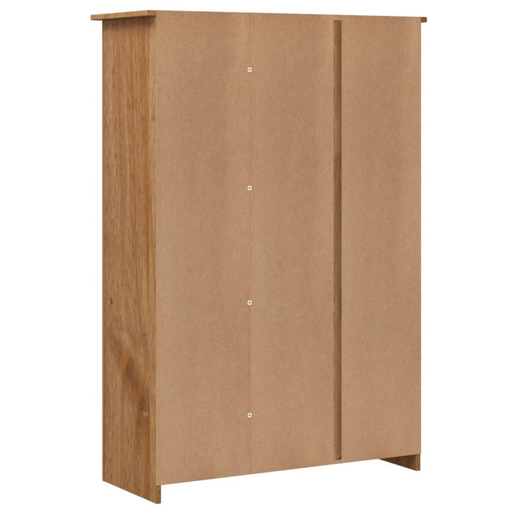 Garde-Robe À 3 Portes 118X50X171,5 Cm Pin Assortiment Panama Marron