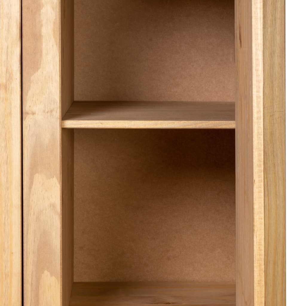 Garde-Robe À 3 Portes 118X50X171,5 Cm Pin Assortiment Panama Marron