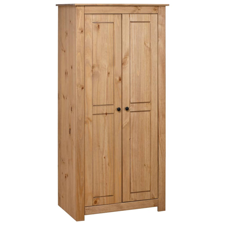Garde-Robe À 3 Portes 118X50X171,5 Cm Pin Assortiment Panama Marron