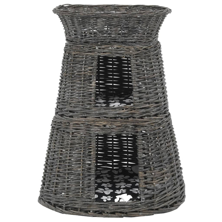 Jeu De Panier Pour Chats 3 Pcs Avec Coussins 47X34X60 Cm
