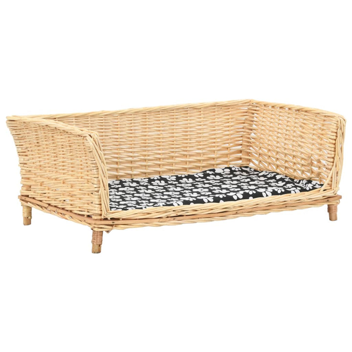 Panier Pour Chiens Avec Coussin Saule Naturel