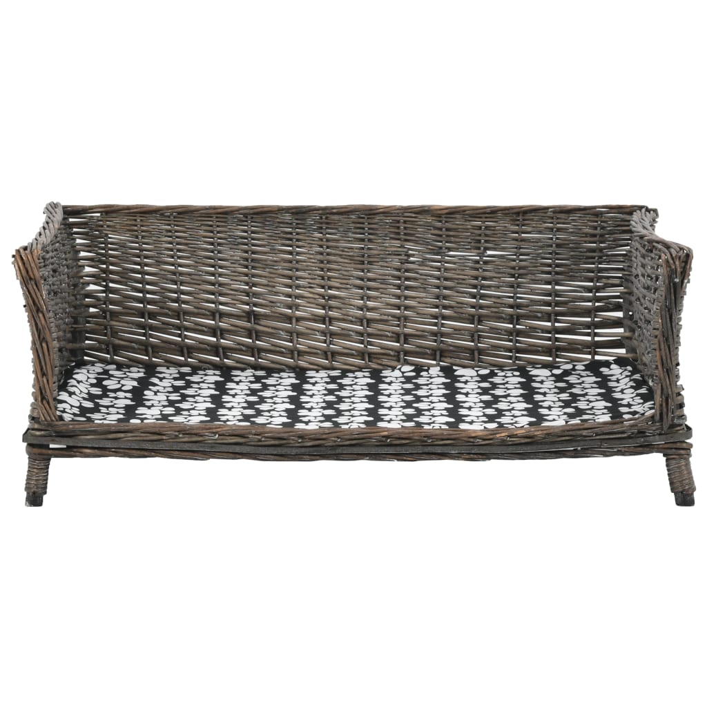 Panier Pour Chiens Avec Coussin Saule Naturel