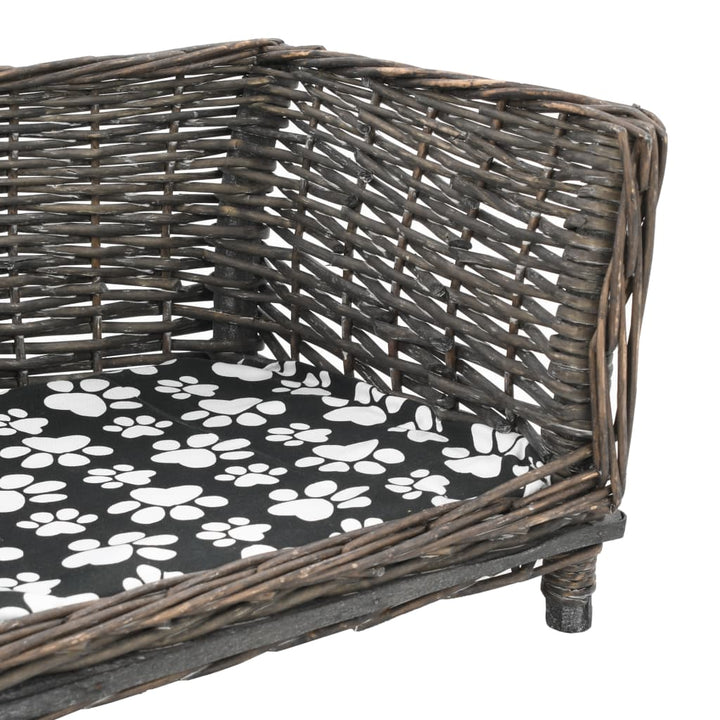 Panier Pour Chiens Avec Coussin Saule Naturel