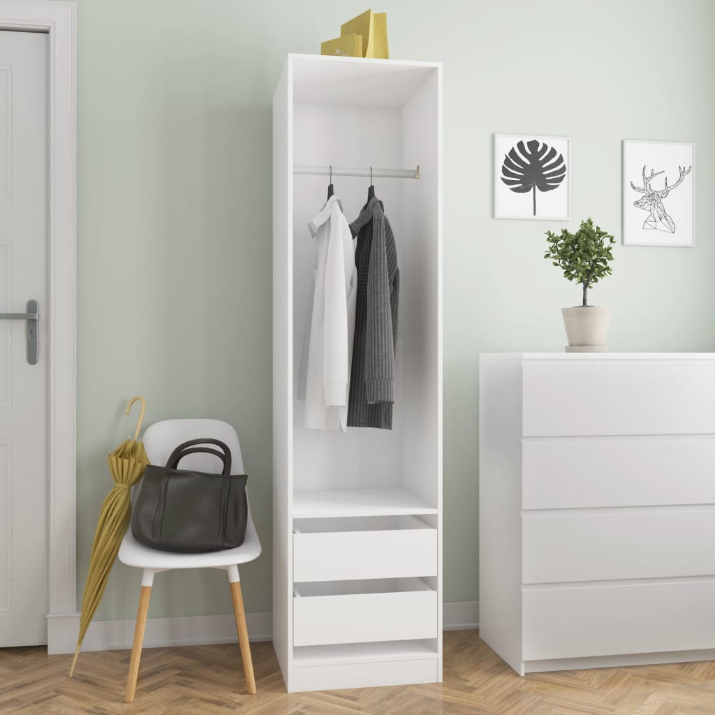 Garde-Robe Bois D'ingénierie Blanc