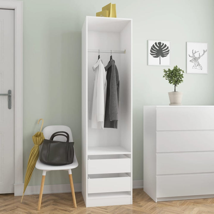 Garde-Robe Bois D'ingénierie Blanc