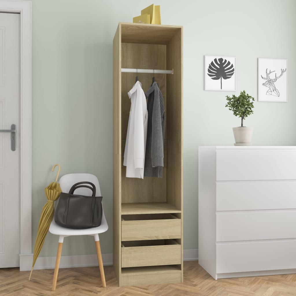 Garde-Robe Bois D'ingénierie Chêne Sonoma