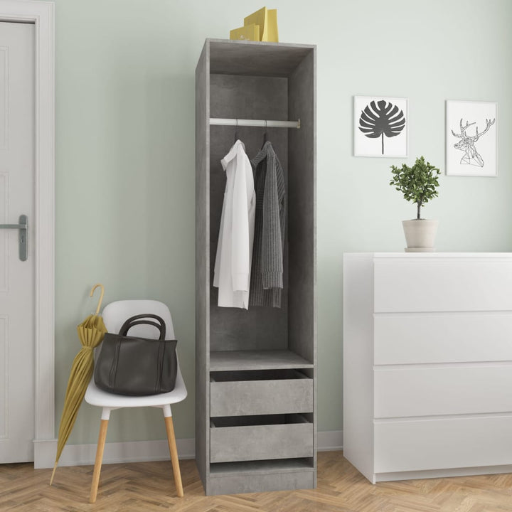 Garde-Robe Aggloméré Gris Béton