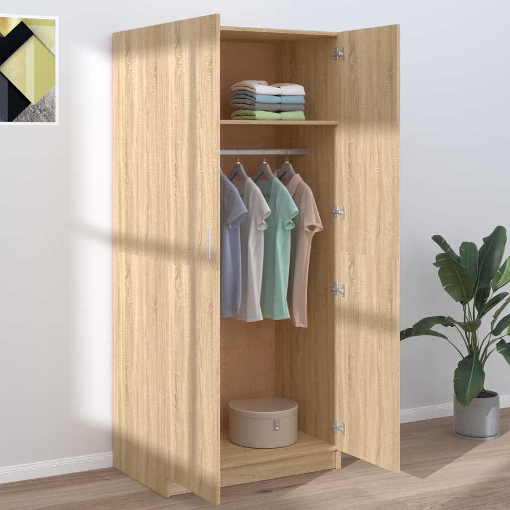 Garde-Robe 80X52X180 Cm Bois D’ingénierie