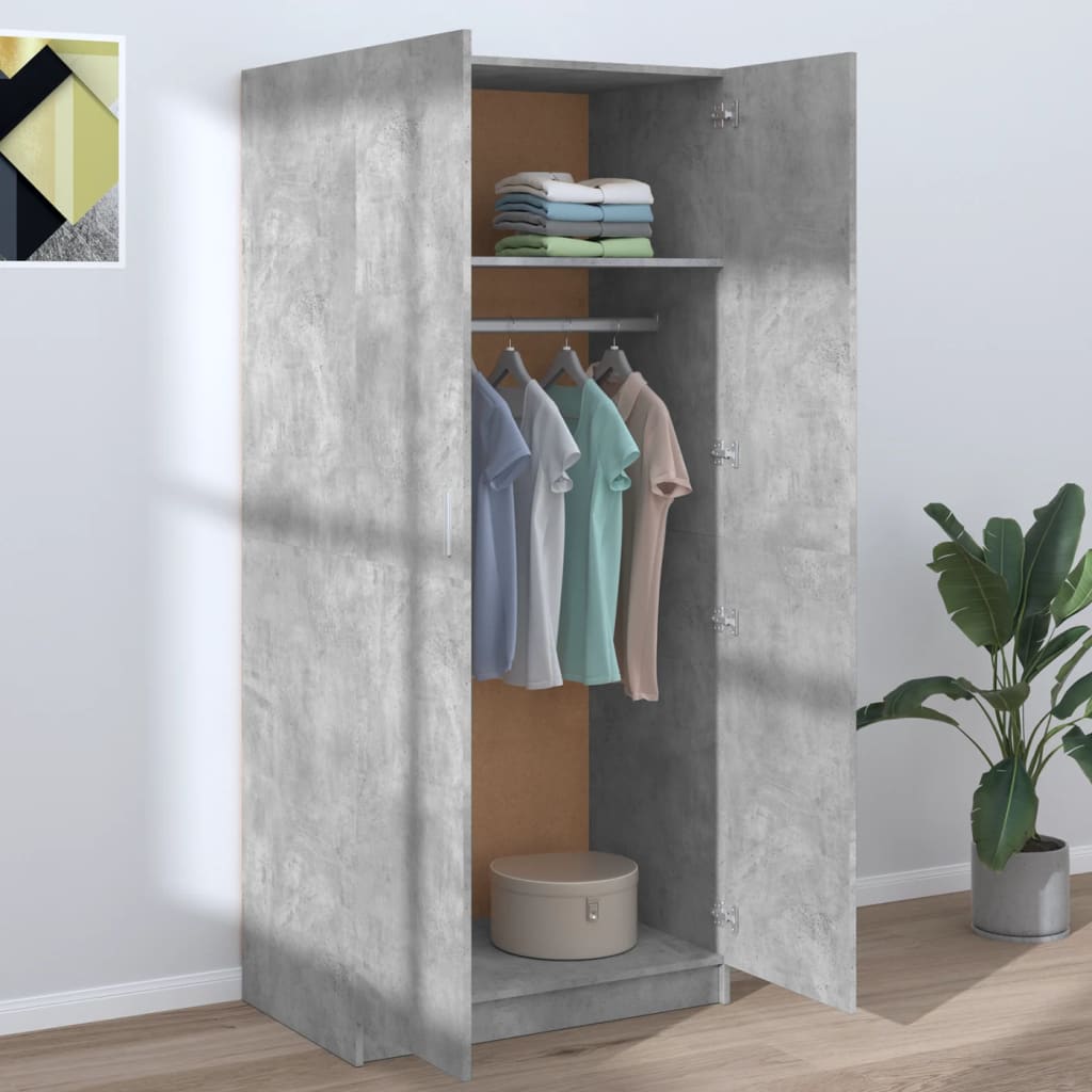 Garde-Robe 80X52X180 Cm Bois D’ingénierie
