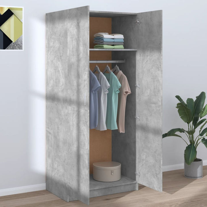 Garde-Robe 80X52X180 Cm Bois D’ingénierie