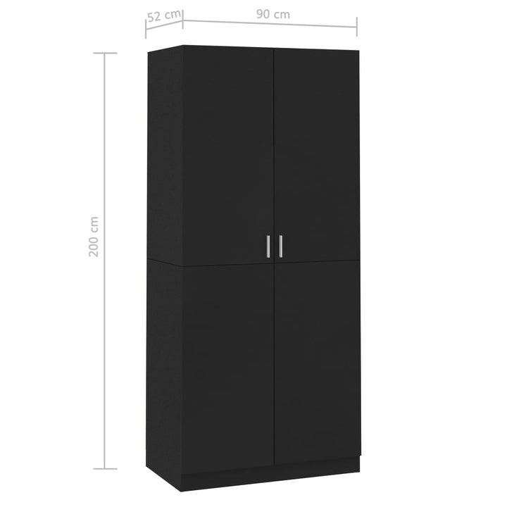 Garde-Robe 90X52X200 Cm Bois D’ingénierie