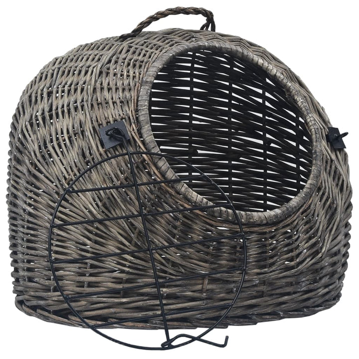 Cage De Transport Pour Chats Saule Naturel