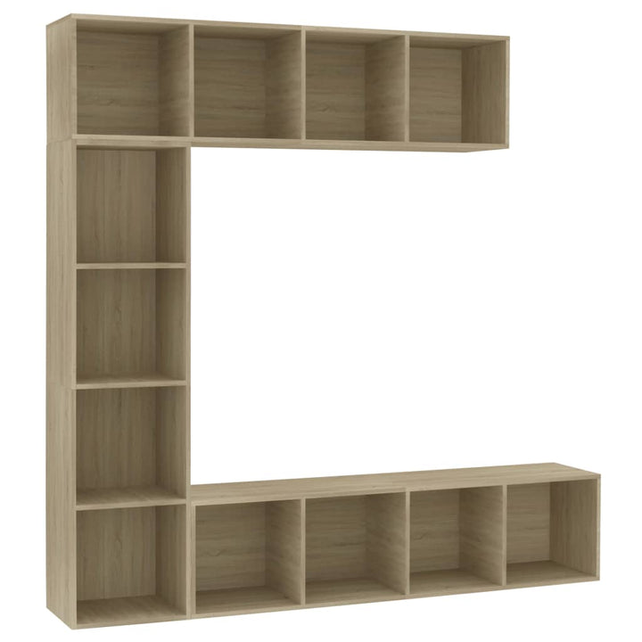 Jeu De Bibliothèque/Meuble Tv 3 Pcs 180X30X180 Cm