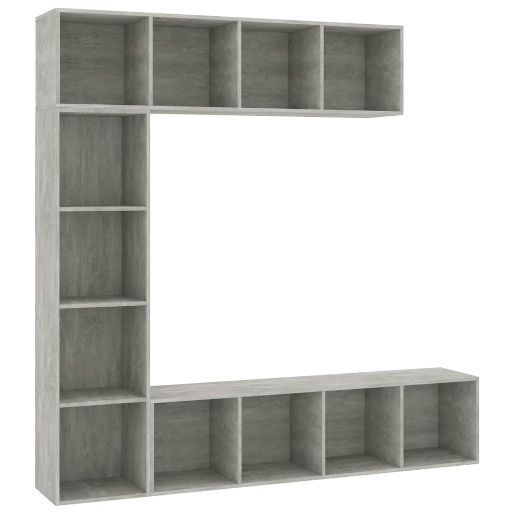Jeu De Bibliothèque/Meuble Tv 3 Pcs 180X30X180 Cm