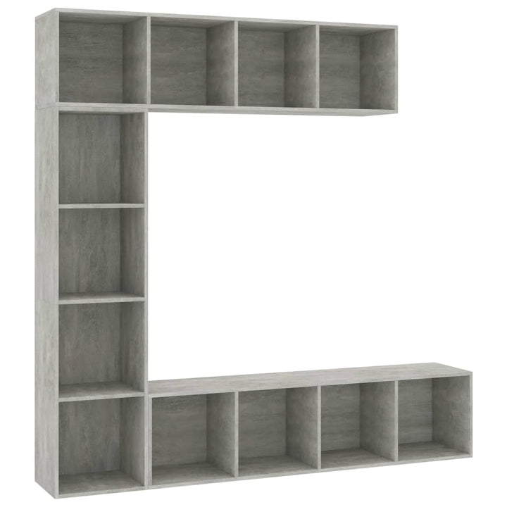 Jeu De Bibliothèque/Meuble Tv 3 Pcs 180X30X180 Cm