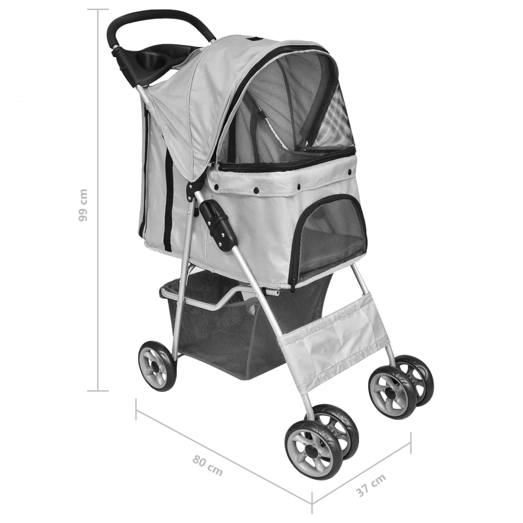 Poussette Pliable Pour Chiens/Chats