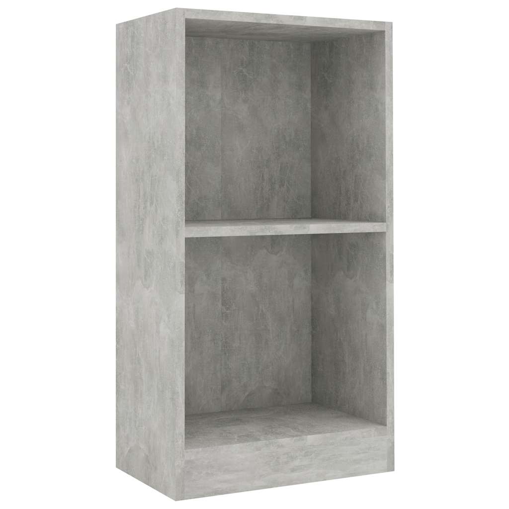 Bibliothèque 40X24X Bois D'ingénierie Gris Béton