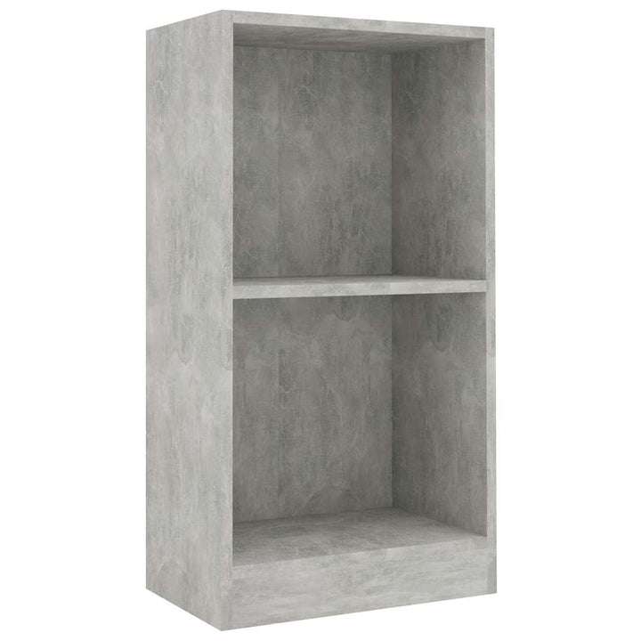 Bibliothèque 40X24X Bois D'ingénierie Gris Béton