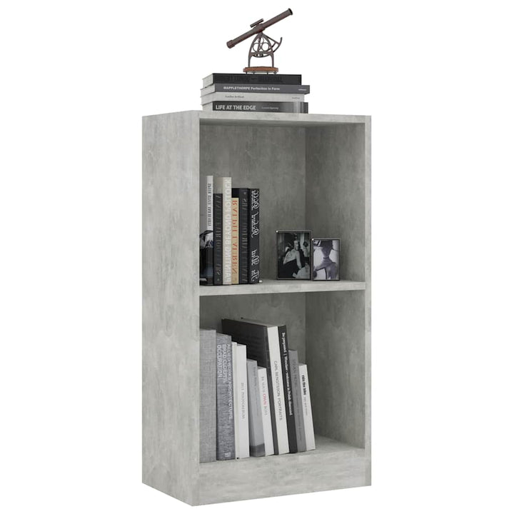 Bibliothèque 40X24X Bois D'ingénierie Gris Béton